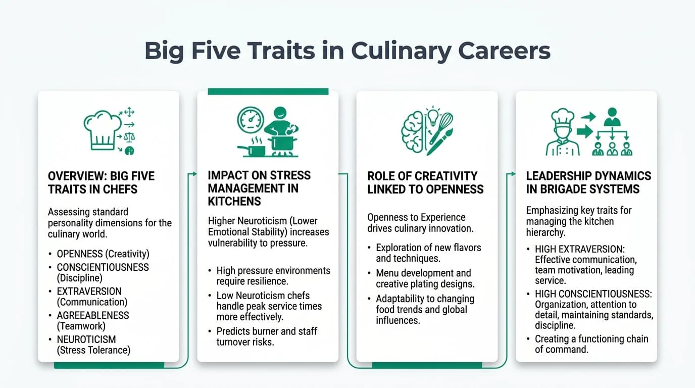 Structured infographic covering personality dimensions, usage contexts, and methodological limits to improve score interpretation quality.