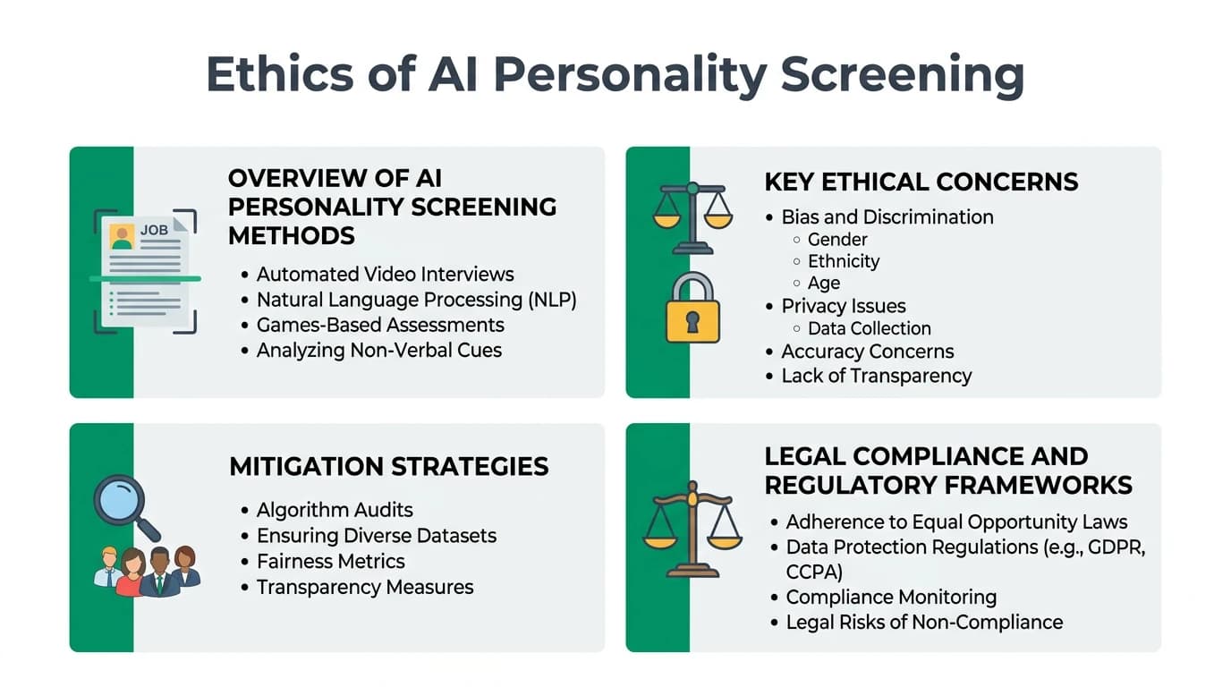 Structured infographic covering personality dimensions, usage contexts, and methodological limits to improve score interpretation quality.