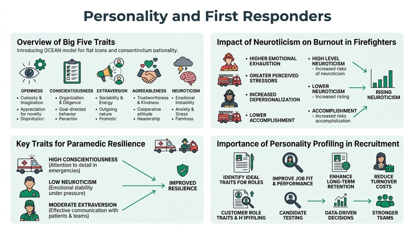 A group of first responders including police, firefighters, and paramedics working together in a high-stress situation.