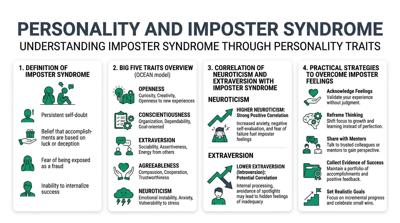A person sitting at a desk, surrounded by papers, looking overwhelmed and uncertain, symbolizing imposter syndrome.